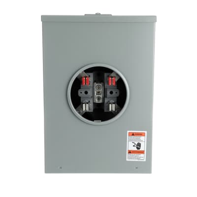 Microlectric BS2-INTCV 200A Socle de compteur 4 mâchoires surdimensionné, Aérien/Souterrain, Neutre isolé, 600V