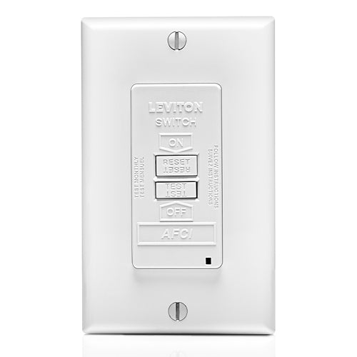 20 Amp, Blank Face AFCI with LED Indicator Light