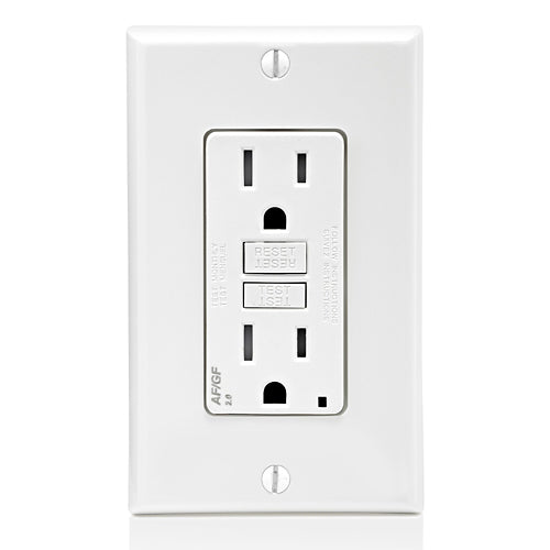 Leviton 15 Amp, Self Test, Tamper-Resistant Dual-Function Afci/Gfci Outlet With Led Indicator Light - AGTR1-W