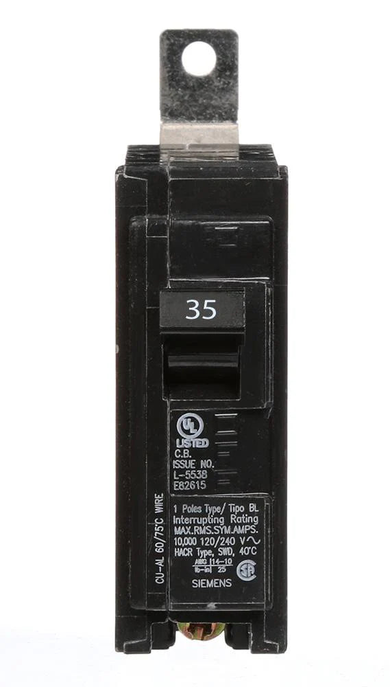 Siemens 1 Pole 35A Bolt-On Breaker B135