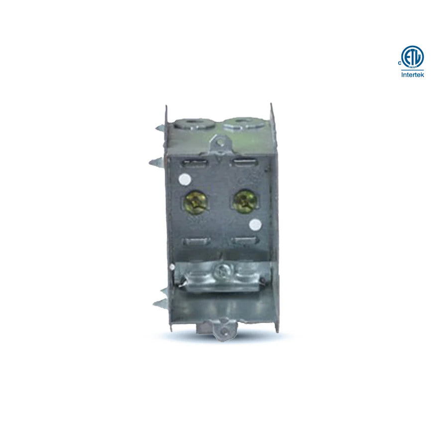 2104-LLE Single‑Gang Device Box, 2-1/2″ Deep / Nailing Loop & Clamps