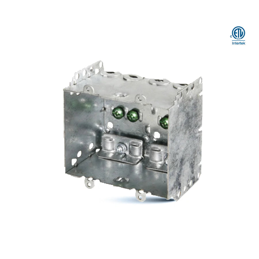 2104-LLE2 Two-Gang Device Box / Welded with Nailing Loop & Clamps