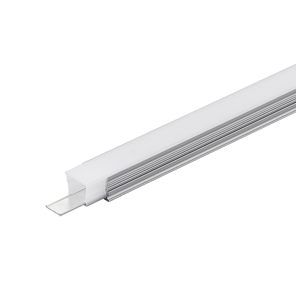 Canolight Waterproof 8ft Silver aluminum profile 1217 with 6Pcs of plastic and waterproof silicone end ca - CL-ALU-1217-SL-8FT
