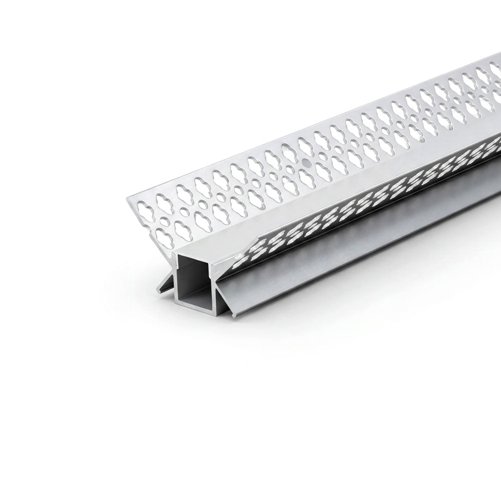 Canolight Trimless recessed corner 10ft Silver Aluminum profile 4625 with endcaps - CL-Alu-4625-SL