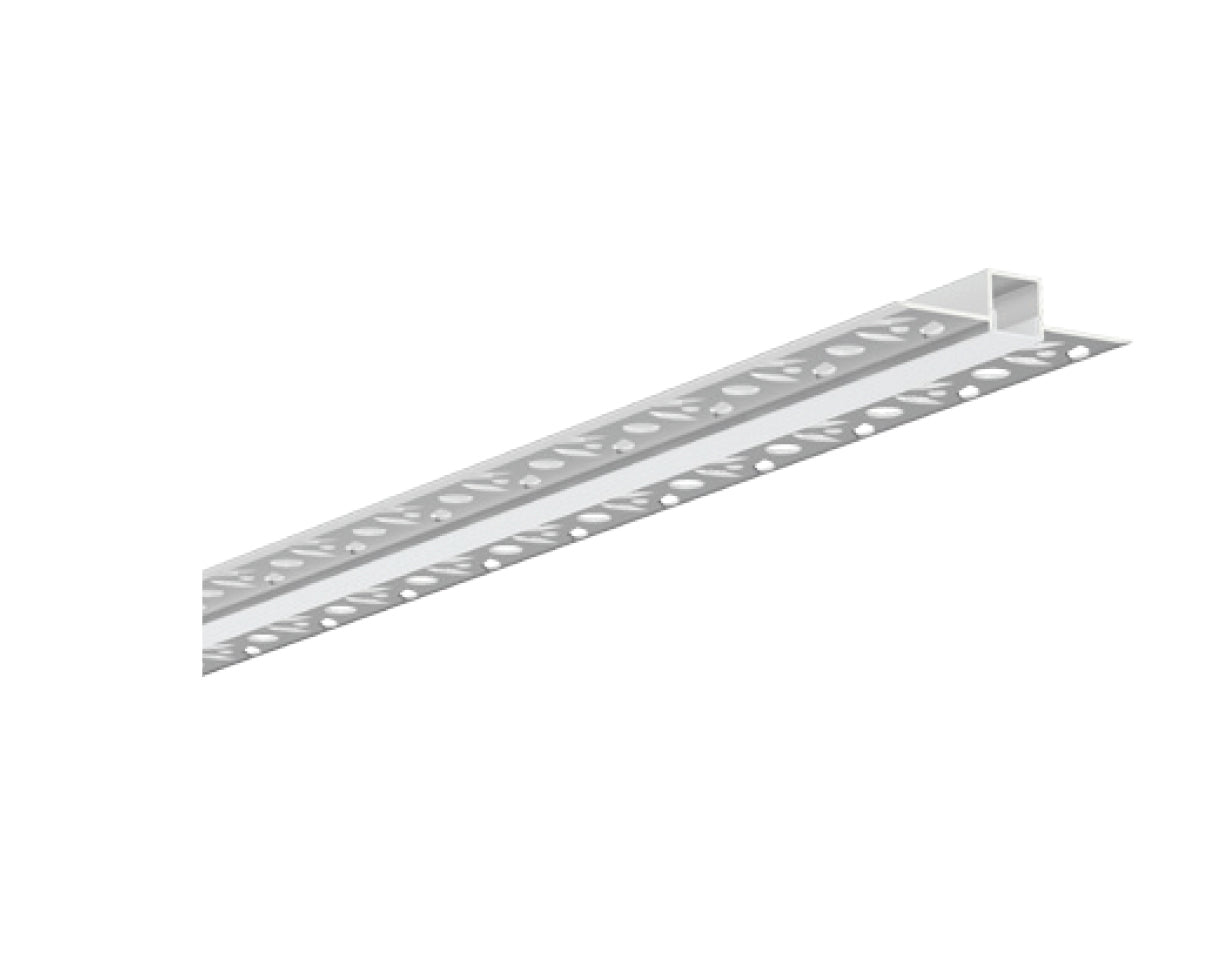 Canolight Straight-Flexible Aluminum 8ft Silver profile 5412 with endcaps & White Pc cover - CL-Alu-5412-SL (Bendable series)