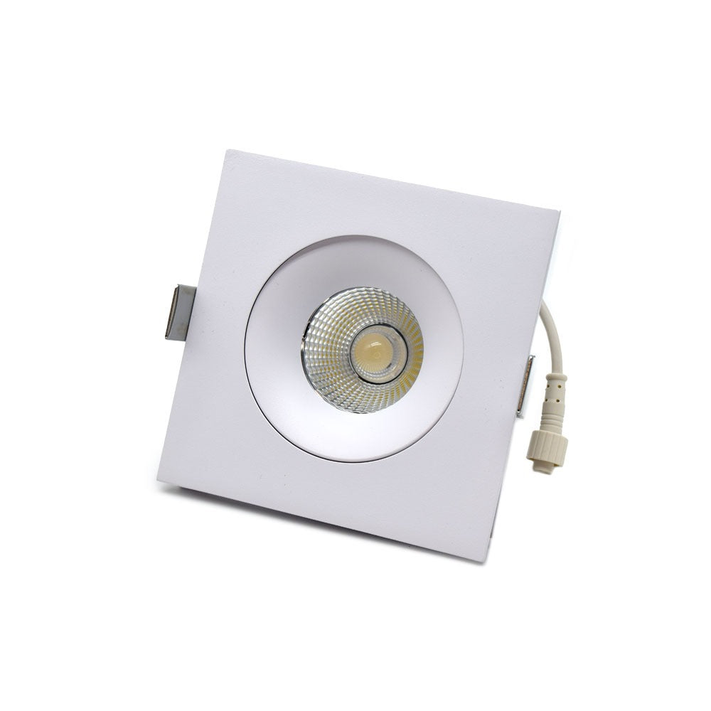 Canolight 4 Inches square baffle light - CL-BF1-S4012-5CCT-WH