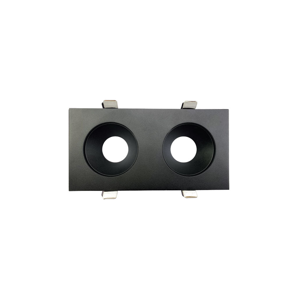 Canolight 3 inch double round frame with trim for DL3 series - CL-DL3-3R-D-BL