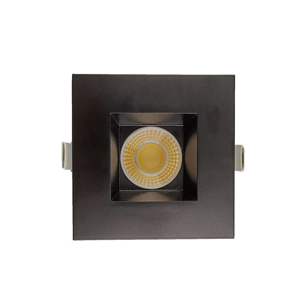 Canolight 4 inch Square frame with trim for DL3 series - CL-DL3-4S-BL