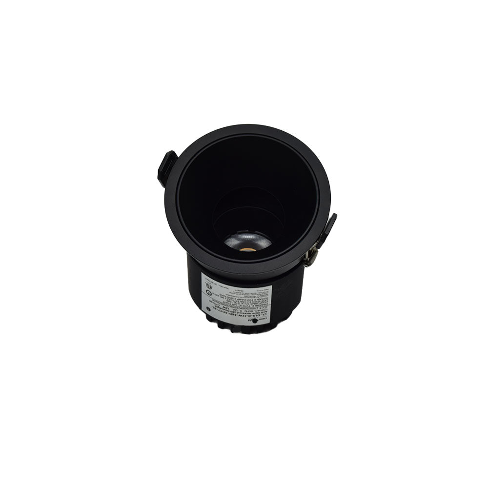 Canolight 3 inches Anti Glare Recessed Downlight 120VAC 12W 750lm Beam angle 36D 5CCT PF>0.9 CRI>90 Black - CL-DL5-R-12W-36D-5CCT-BL