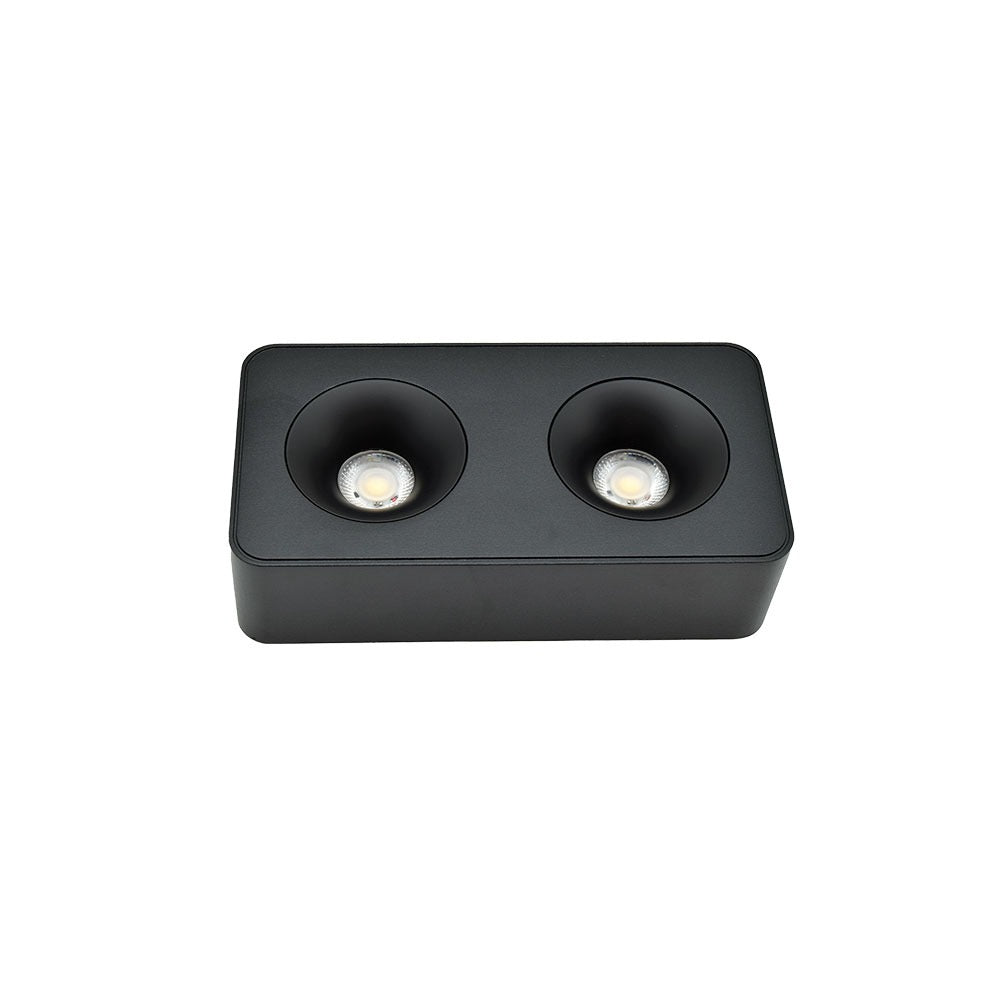 Canolight 4-inch double square surface mount downlight - CL-DL7-D20-5CCT-BL