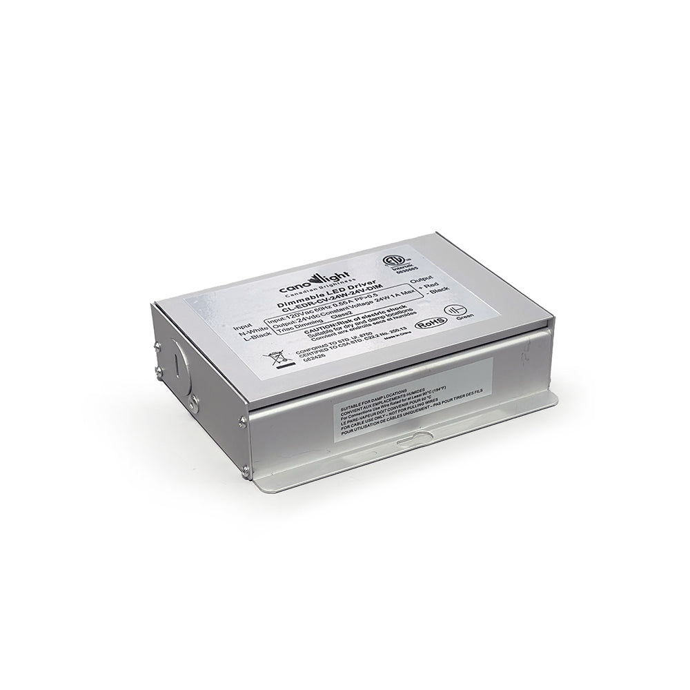 Canolight LED Driver 120V AC input 50/60Hz - CL-EDR-CV-24W-24V-DIM