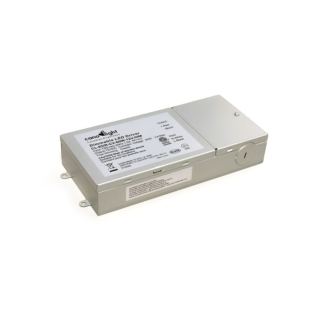 Canolight LED Driver 120V AC input 50/60Hz - CL-EDR-CV-60W-12V-DIM