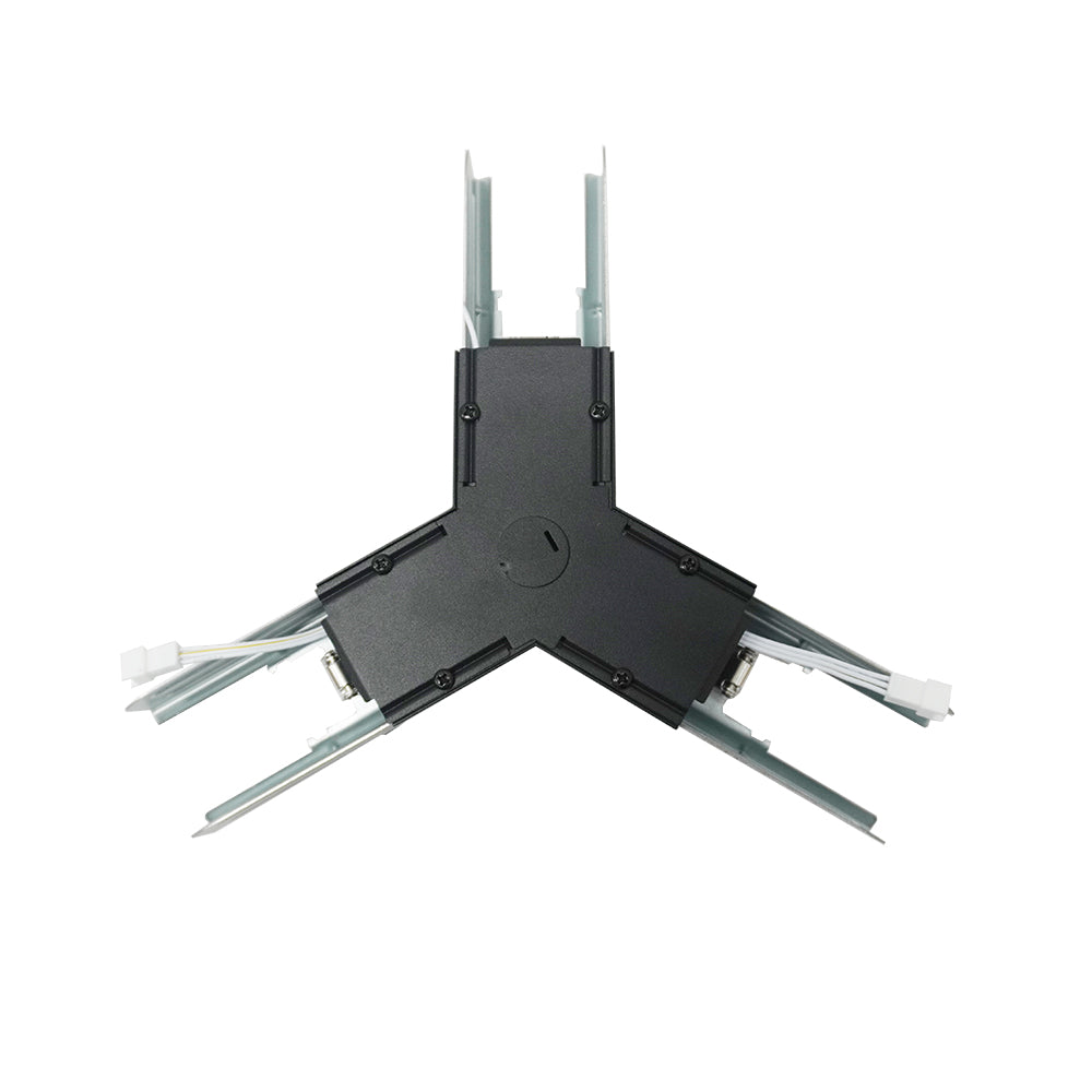 Canolight Y connector for LL1 series linear lights Black - CL-LL1A-Y corner-BL