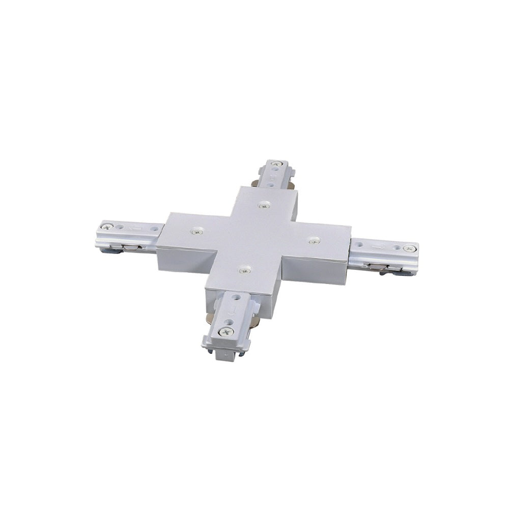 Canolight 3 Wires Surface Mounted Track Accessories X Connector White & Black - CL-TRAH-XCON