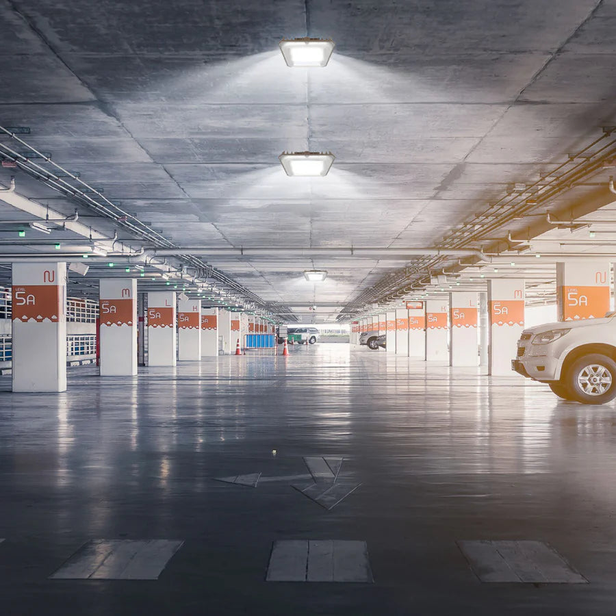 40W LED Canopy / Garage Light – Wattage & CCT Selectable, Slim Design, IP65 Wet Location