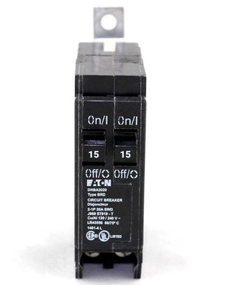 Eaton Cutler Hammer 2-1 Pole 15A Tandem Bolt-On Breaker Dnba1515