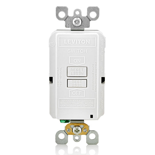 20 Amp, Self Test, Blank Face Gfci With Led Indicator Light