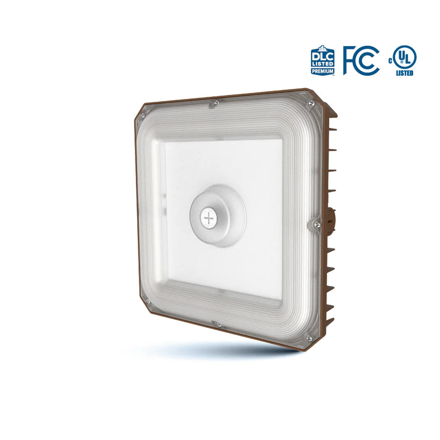 40W LED Canopy / Garage Light – Wattage & CCT Selectable, Slim Design, IP65 Wet Location