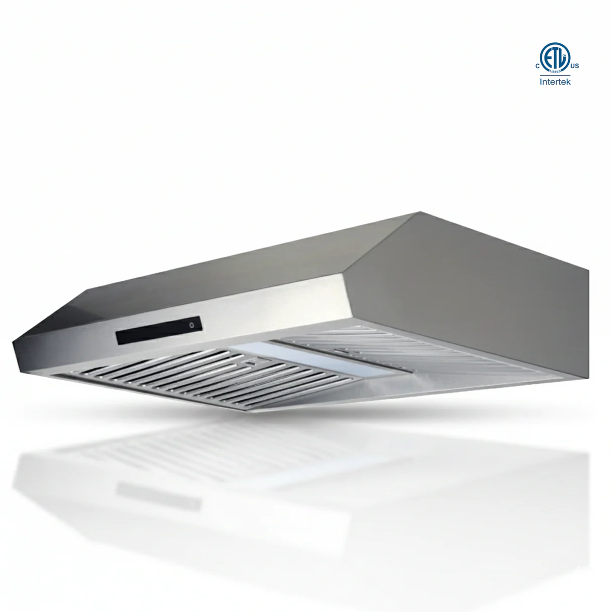 Ortech 30" Satin Nickel 3 Speed 600 Cfm Dual Fan Kitchen Rangehood