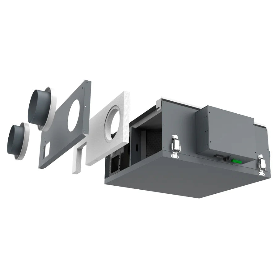 Odd-Erv-80 Energy Recovery Ventilator With Efficient Cross-Flow Core - 77% Sre