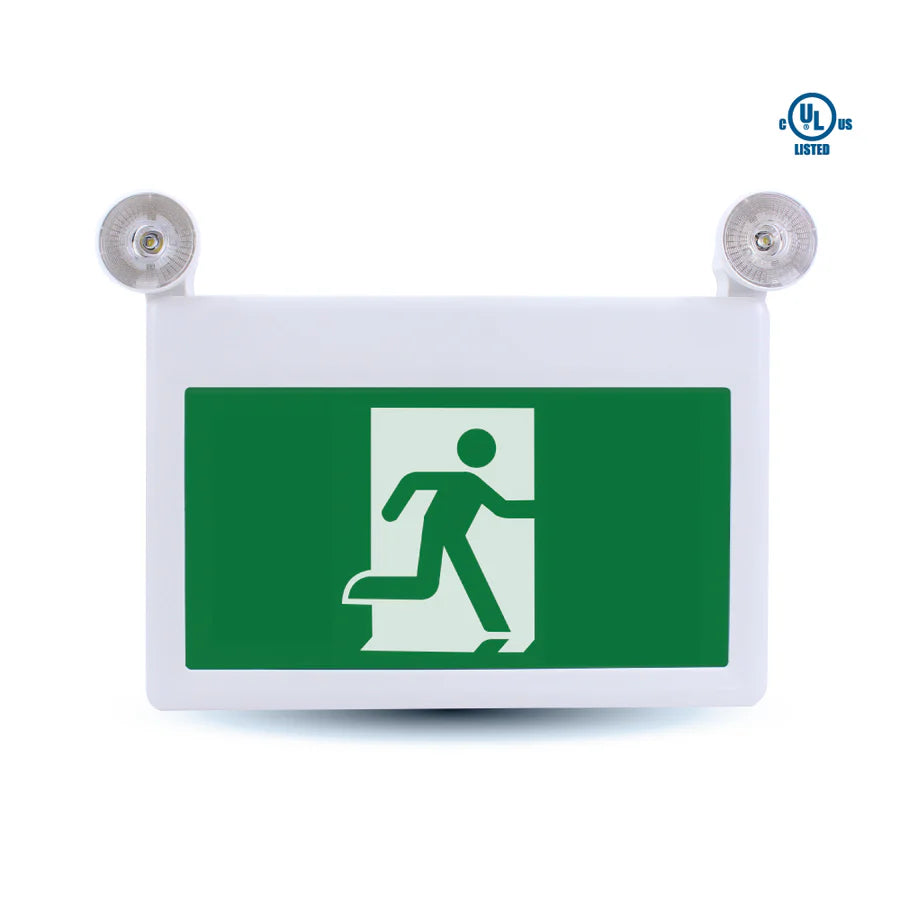 Ortech Oe-316   2 Head 4.5W Led Running Man Combo Exit Sign With 120 Minutes Backup Time