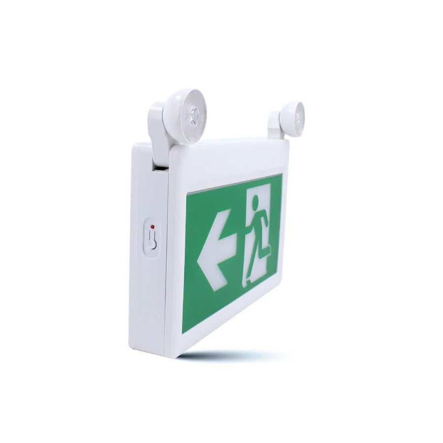 Ortech Oe-316   2 Head 4.5W Led Running Man Combo Exit Sign With 120 Minutes Backup Time