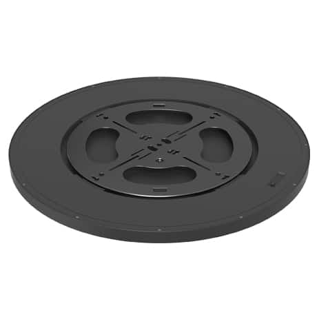 24″ Slim Flush Mount LED – 5-CCT Adjustable, 48W, Black Trim