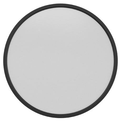 24″ Slim Flush Mount LED – 5-CCT Adjustable, 48W, Black Trim