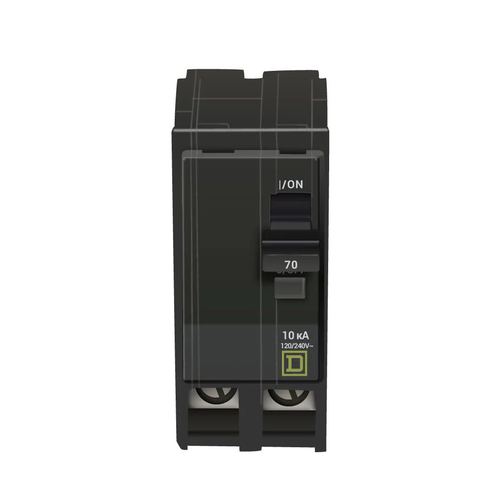 Square D Mini Circuit Breaker 70A 2 Pole Plug In Mount Qo270 Type Qo