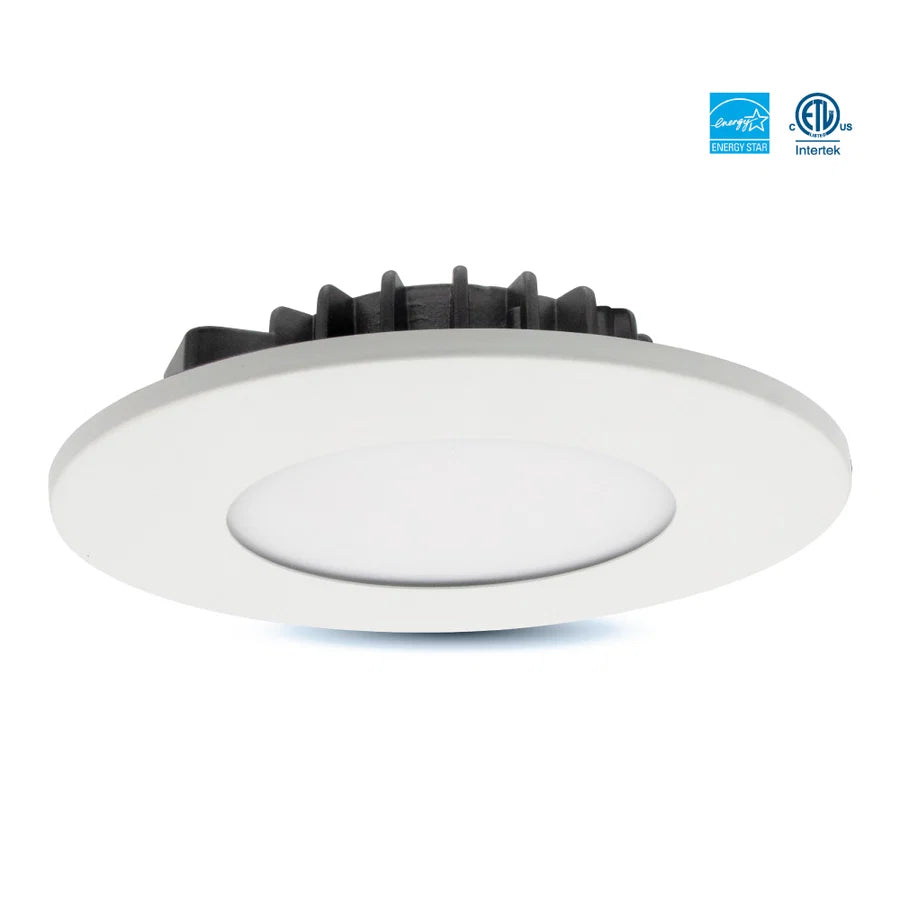 4" LED slim downlight with selectable CCT and interchangeable magnetic rings for flexible design and easy customization.