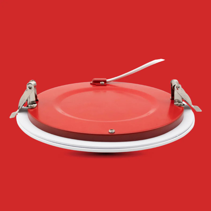 Ortech Fire Rated Slim Led Dimmable Downlight 6" , 15W, 1000Lmn, Selectable Colour, White