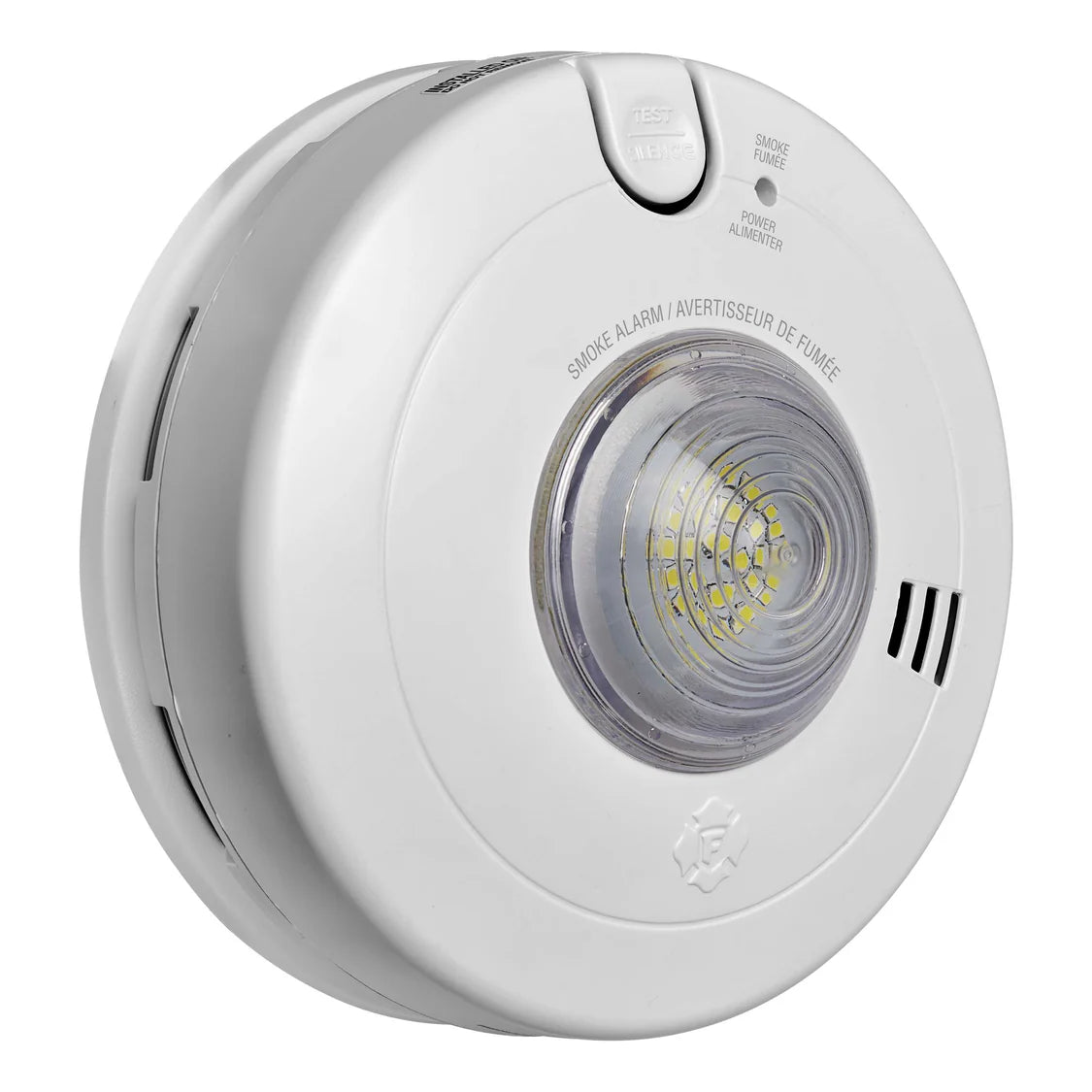 Détecteur de fumée BRK 2-en-1 filaire avec flash LED intégré