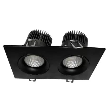 Votatec 3.5″ Square Regressed Gimbal – 5Way CCT Adjustable, 12W, 2 Heads