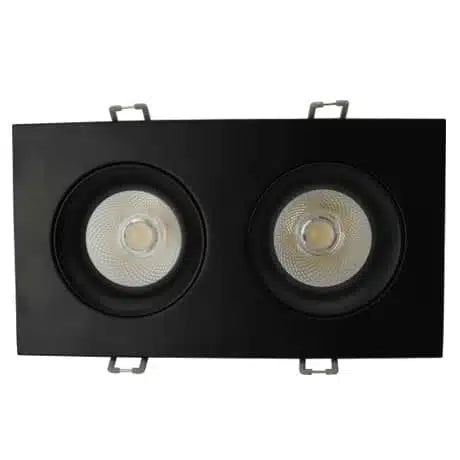 Votatec 3.5″ Square Regressed Gimbal – 5Way CCT Adjustable, 12W, 2 Heads