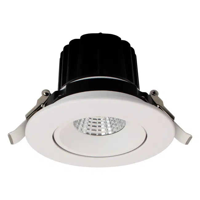 4″ Regressed Gimbal LED Downlight – 5-CCT Adjustable, 16W (White Finish)