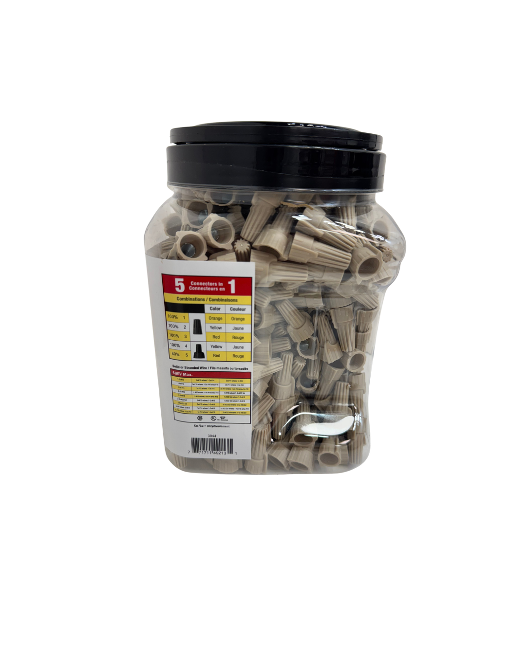 5 in 1 Combo Max Connector Wire Range #22 - #8. 500/Jar