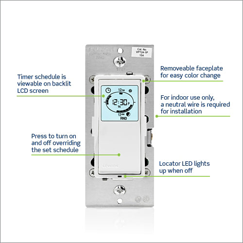 Indoor Decora 24-Hour Programmable Timer - VPT24-1PZ