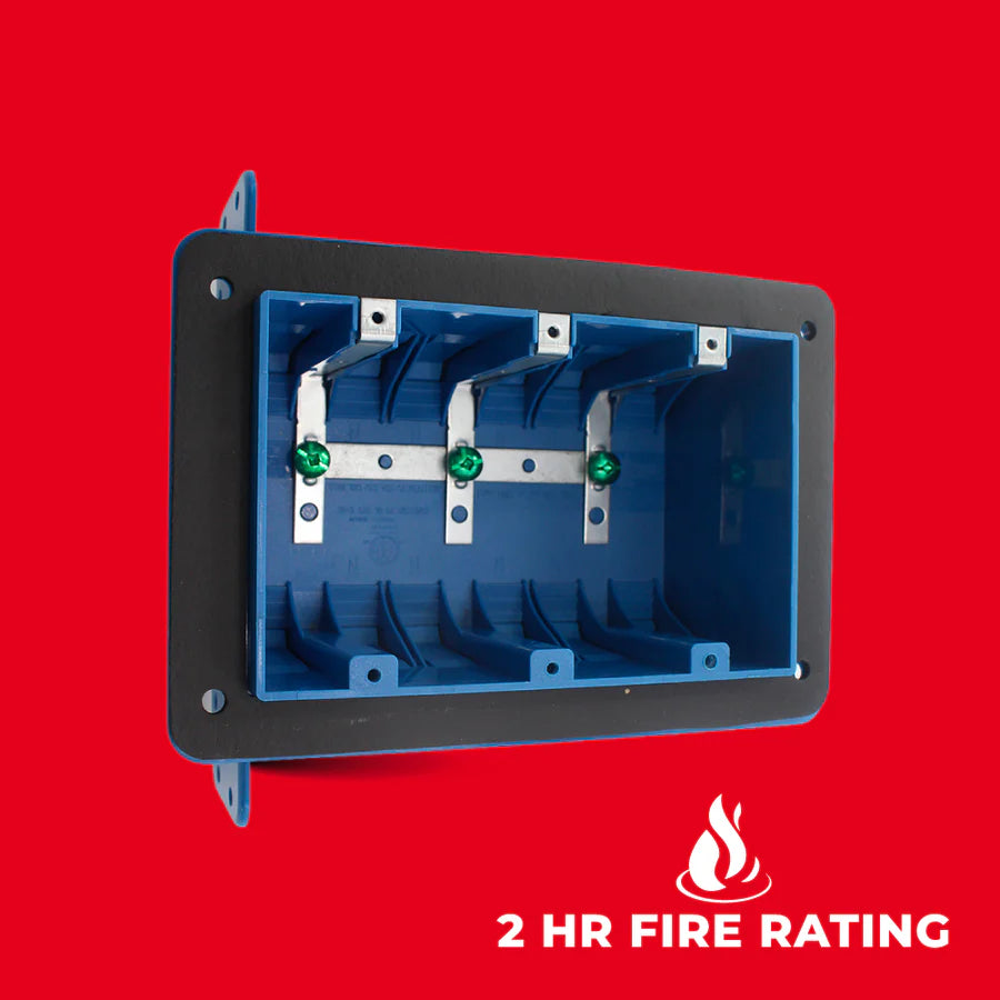 WPB-03-FR 3-Gang Vapour-Proof / Airtight Box