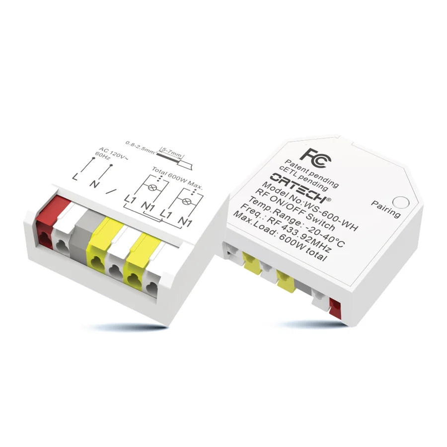 ORTECH Wireless Switch WS-600-WH