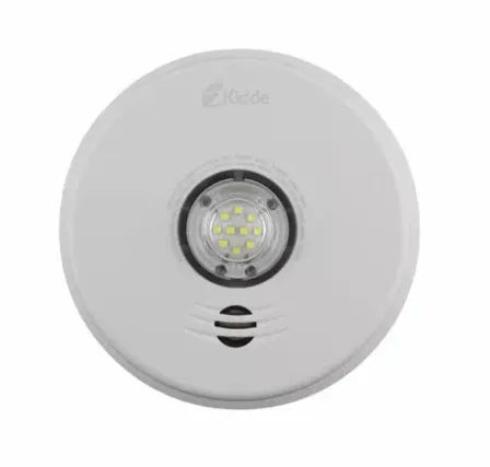 Kidde P4010ACLEDSCA 120 VCA Avertisseur de fumée parlant 2-en-1 à DEL intégrées et stroboscope avec pile d’une durée de 10 ans