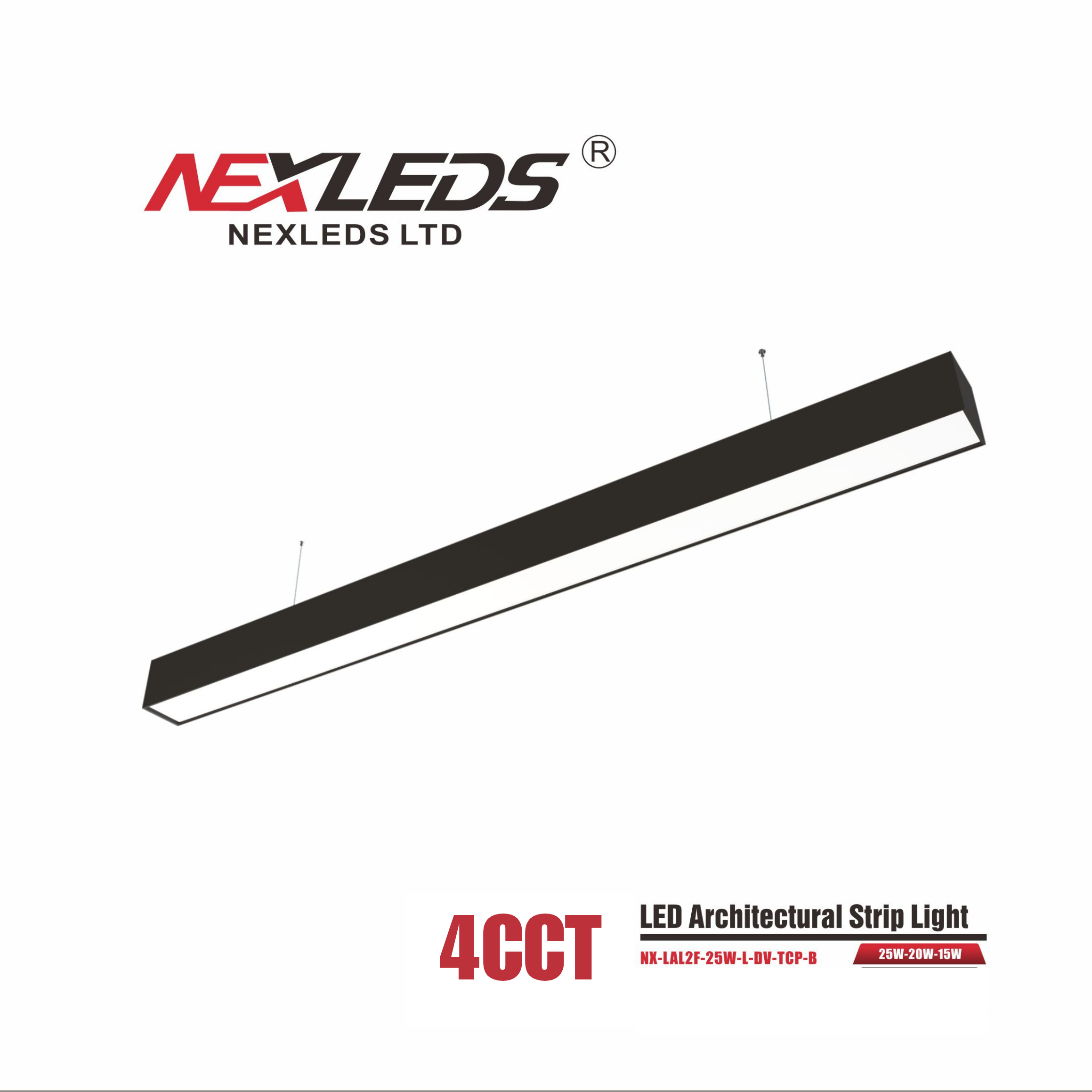 NEXLEDS LED Architectural Linear Light (Up & Downlight Adjustable)