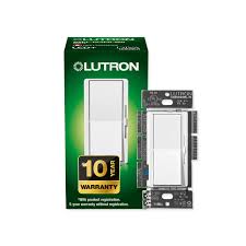 Lutron Diva LED+ Dimmer Switch for Dimmable LED/Halogen/Incandescent Bulbs, Single-Pole or 3-Way, in White