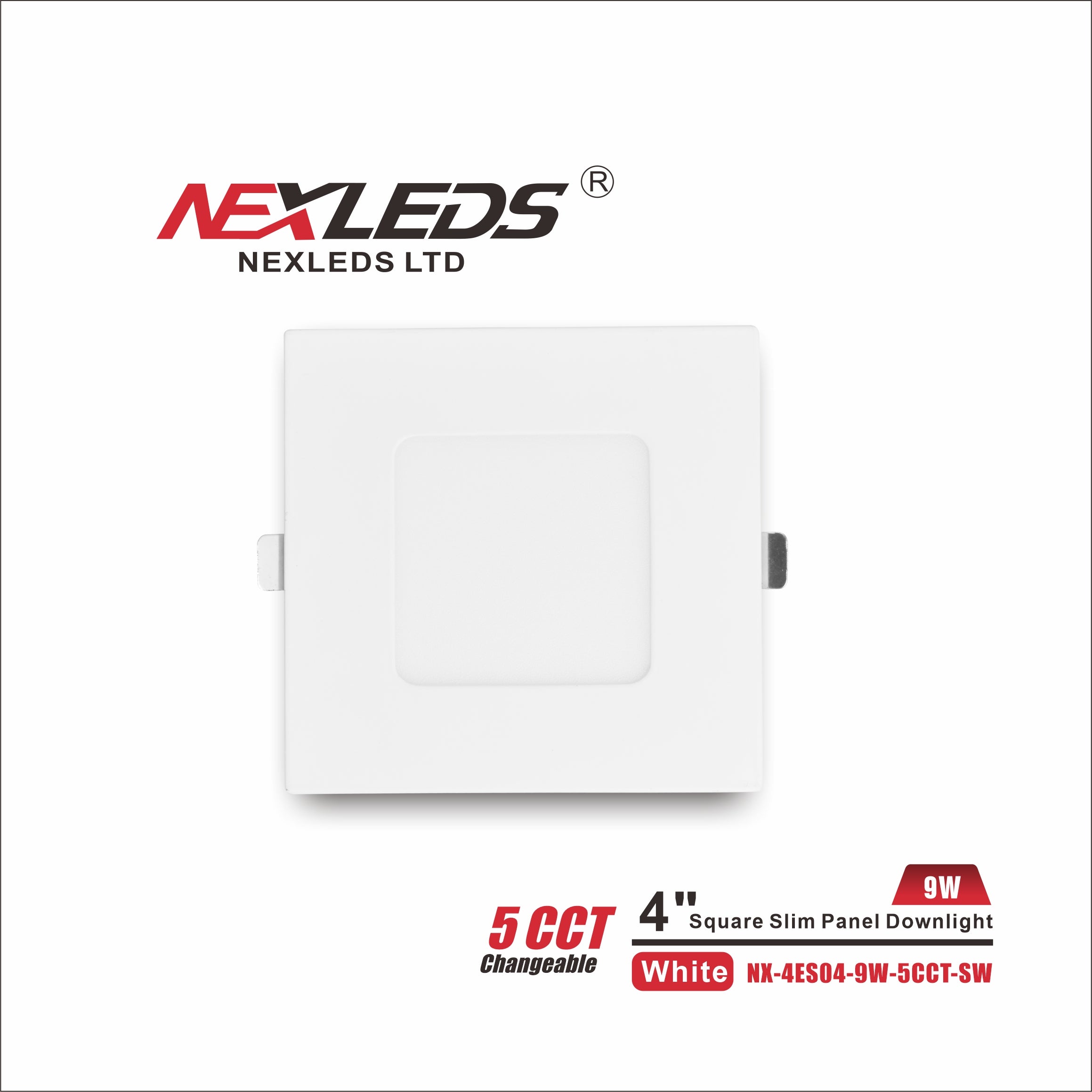 NEXLEDS 4 inch  Square Slim Panel Downlight
