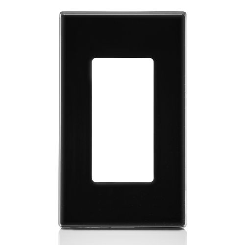 Votatec 1 gang Screwless Wall plate White/Black