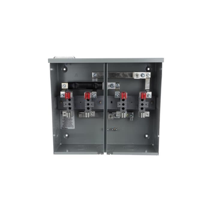 Microlectric BE2-V 2-Position Meter Socket, 600 VAC, 200 A, 1 Phase, NEMA 3R Enclosure