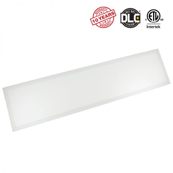 1 x 4 ft. LED Panel Light Multi Volt 110 / 347V - 30W - - DLC / ETL Approved