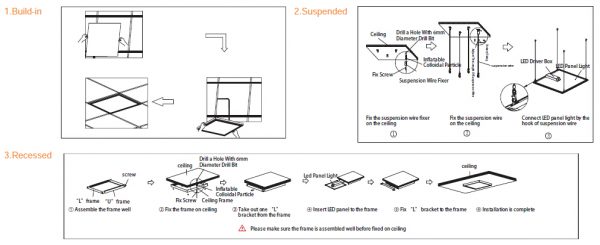 LED Panel Light 1*4ft - 3WAY CCT/WATT Changeable -110V/277v - DLC/ETL Approved - Pack of 2 units - Image 5