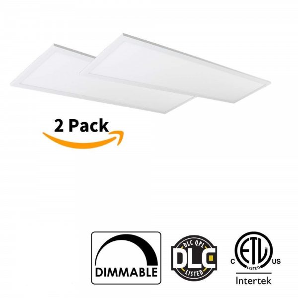 LED Panel Light 1*4ft - 3WAY CCT/WATT Changeable -110V/277v - DLC/ETL Approved - Pack of 2 units