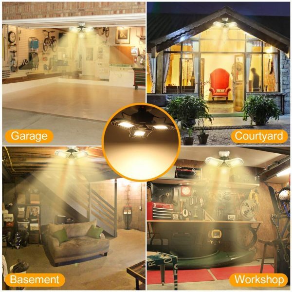 LED Garage Light 60W - 6000Lm - 110V - ETL - 2 years warranty 6000k - Image 2