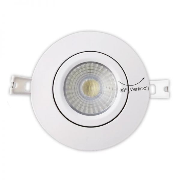 4″ LED Air Tight Gimbal / Directional 3Way CCT (White / Black / Brush Nickel Trims) - Image 4